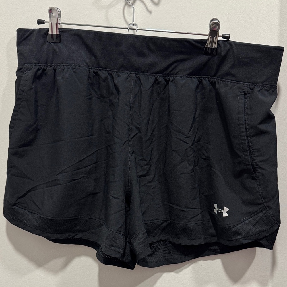 Under Armour Women's Black Performance Running Shorts xl